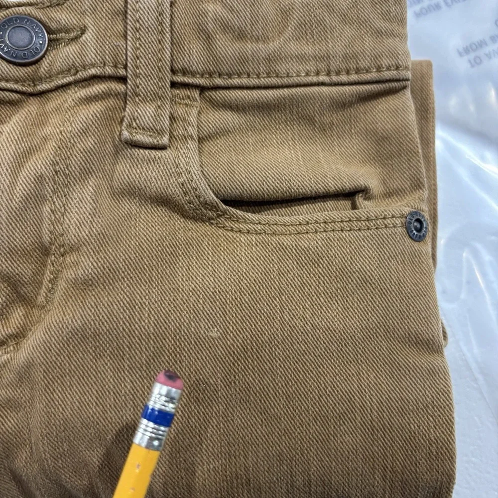 Old Navy Karate Skinny Jeans Boys 5T Adjustable Waist School Straight Leg Brown